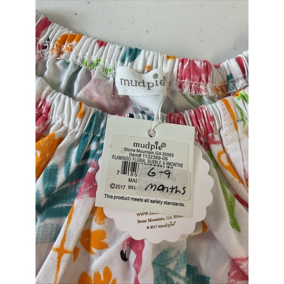 Baby girl 6-9 months 5pc lot Bamboo PJs Kyte , Mudpie romper NEW Floral - Picture 10 of 12